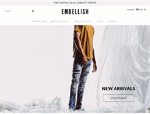 Tablet Screenshot of embellishnyc.com